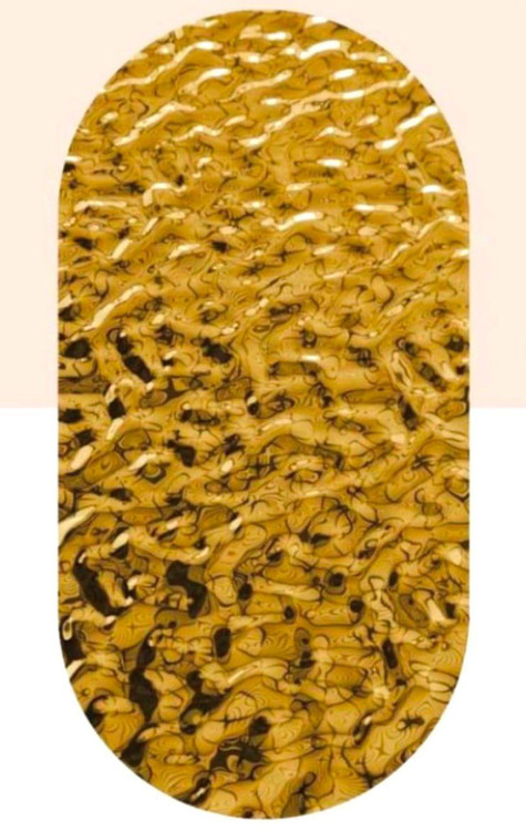 پنل موج دار بامبو طلایی